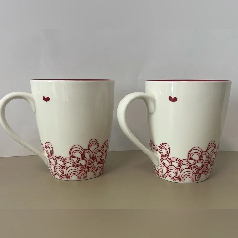 Starbucks Valentine's Hearts Coffee Mugs